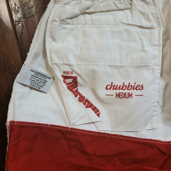 NWOT Men's Chubbies 5" California Flag Shorts Size Medium Made In USA - Picture 2 of 3